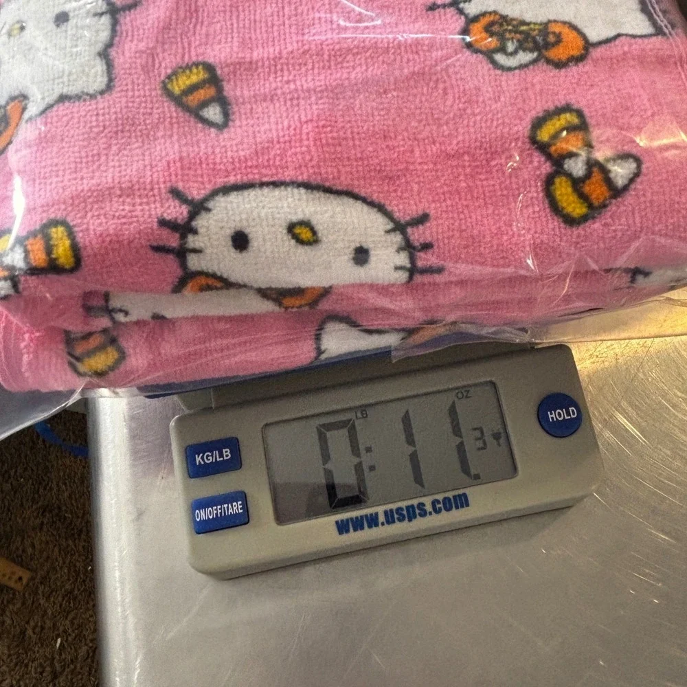 Hello Kitty Halloween Pink Candy Corn Cotton Hand Towel Set of 2 Sanrio 2024